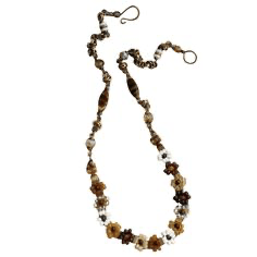 brown beaded necklace