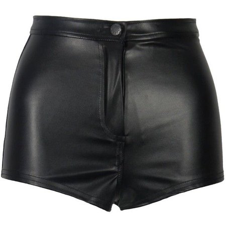 leather shorts