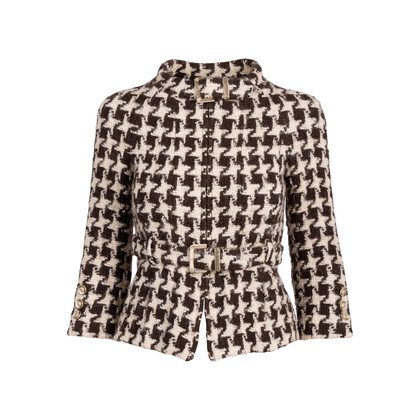 CHANEL Wool Houndstooth Jacket
