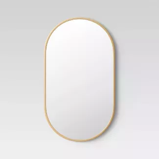 16"x28" Stamped Metal Mirror Brass - Project 62™ : Target