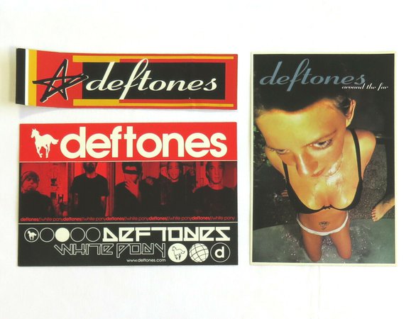 Deftones Vintage Sticker 90's 1990's Alt Metal Rock Band Lot 3 | eBay