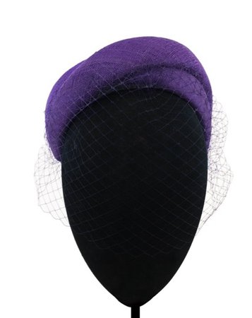 purple headband fascinator