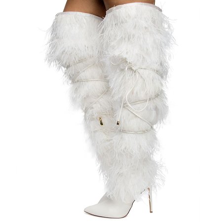 white fur boots - Google Search