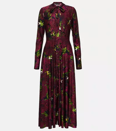Prosit Floral Silk Maxi Dress in Multicoloured - Max Mara | Mytheresa