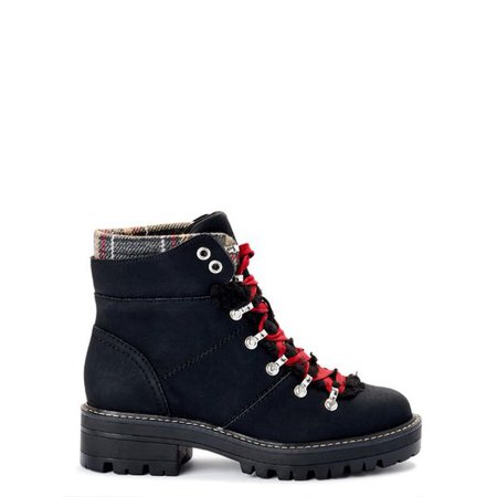 Time and Tru Women's Cozy Hiker Boot (Wide Width Available) - Walmart.com