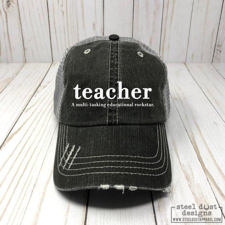 Teacher Hat Teacher Definition Trucker Hat Teacher | Etsy