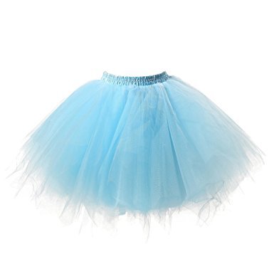 light blue petticoat skirt