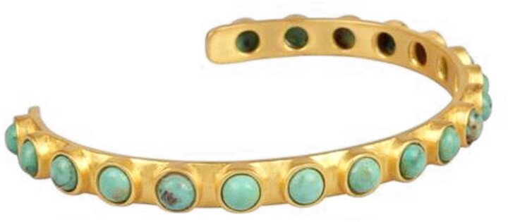Turquoise Studded Cuff Bracelet
