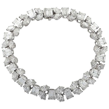 Harry Winston 24.17 Carat Diamond Bracelet For Sale at 1stDibs