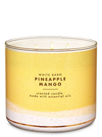 Pineapple Mango 3-Wick Candle - White Barn | Bath & Body Works
