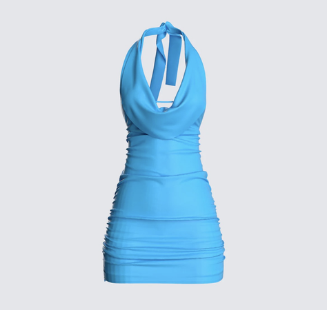 Adrian Blue Mini Dress- Finesse $36.00