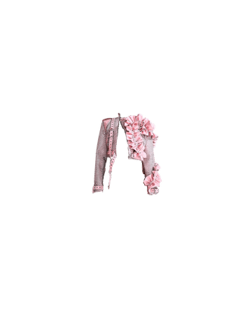 ManMadeSkins | Carnation Pink Croc Ruffle Heart Jacket (Dei5 edit)