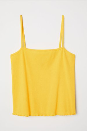 yellow short camisole top h&m - Google Search