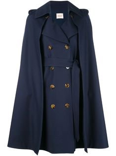 Navy Blue Coat with Cape