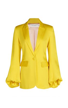 Coco Puff-Sleeve Satin Blazer Jacket By Silvia Tcherassi | Moda Operandi