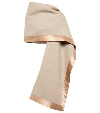 Chloé - Silk-trimmed cashmere scarf | Mytheresa