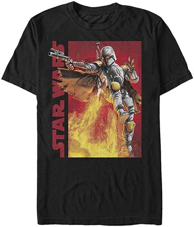 Amazon.com: Star Wars Men's My Backpack's Got Jets Graphic T-Shirt, Black, L: Clothing