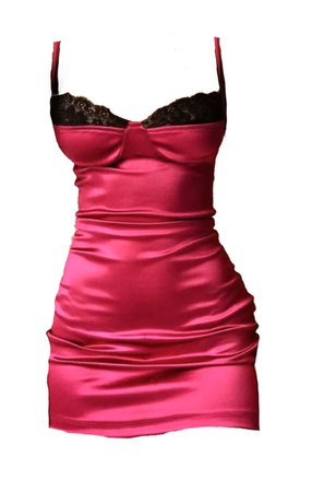 pink black bustierre dress