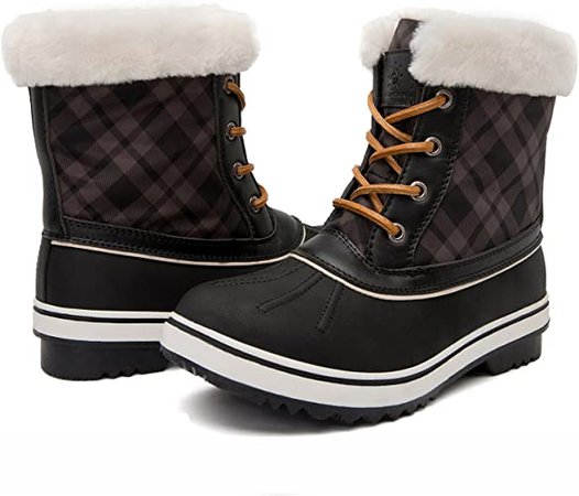 Amazon.com | GLOBALWIN Women's 1831 Camel Zebra Stripe Winter Snow Boots 9M | Snow Boots