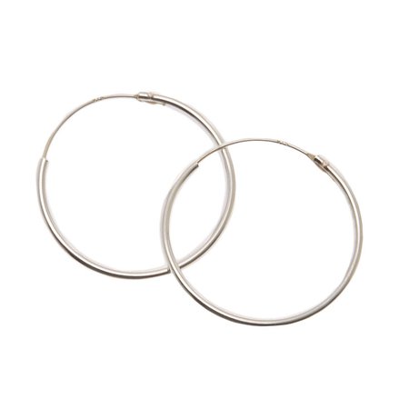 Sterling Silver 20MM Hoop Earrings | Claire's US