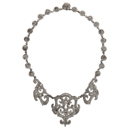 1820s Early Cut Steel Necklace For Sale at 1stDibs | 1800s necklace