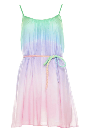 pastel multicolor dress