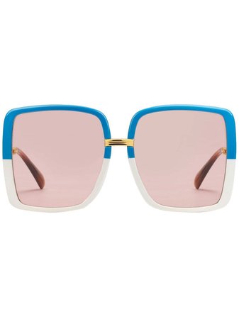 Gucci Eyewear Lovelight Oversize Sunglasses - Farfetch