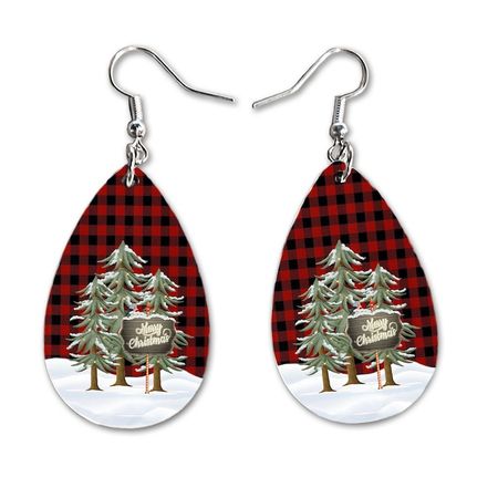Christmas Earrings Teardrop Dangle Earrings Christmas - Etsy