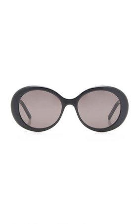 Round Acetate Sunglasses By Saint Laurent