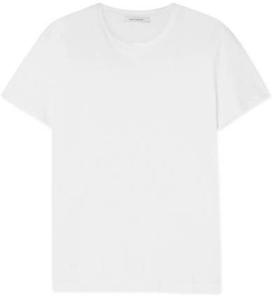 Jenna Organic Cotton-jersey T-shirt - White