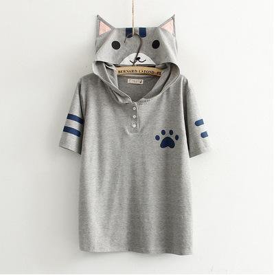 Cat Shirt grey