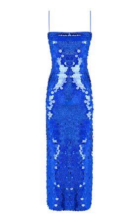 Phoenix Dress In Klein Blue Hologram Sequin By New Arrivals | Moda Operandi