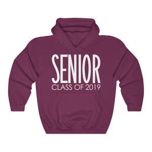 Maroon "SENIOR CLASS OF 2019" Hoodie Sweatshirt – School Spirit Stuff