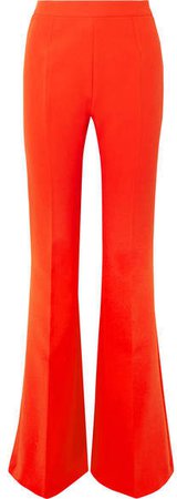 Halluana Stretch-crepe Flared Pants - Orange