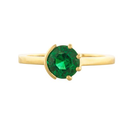 Sun & Moon Emerald Ring | Mociun