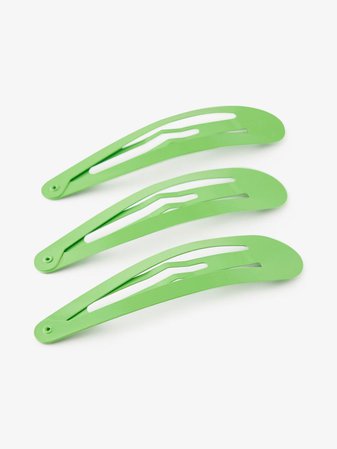 green hair clips - Google Search