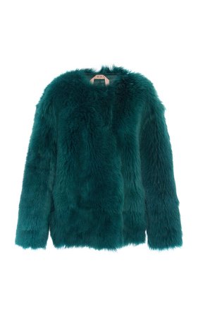 N 21 Catringl Oversized Fur Jacket