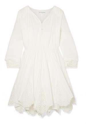 APIECE APART | Vereda broderie anglaise cotton-voile mini dress | NET-A-PORTER.COM