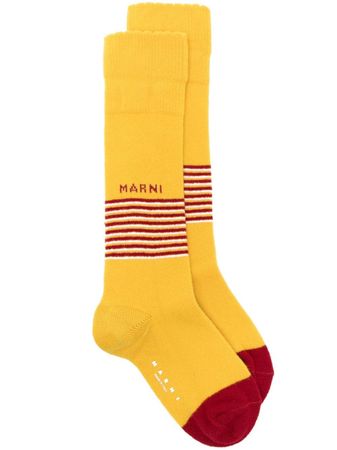 Marni logo-jacquard Striped Socks - Farfetch