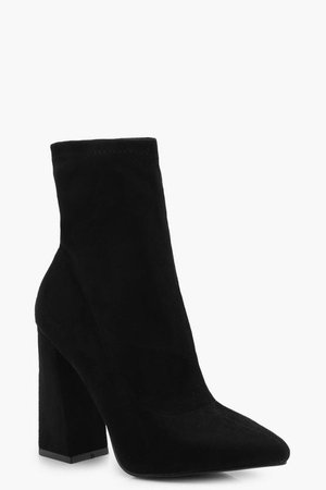 Flared Suedette Sock Boots | Boohoo