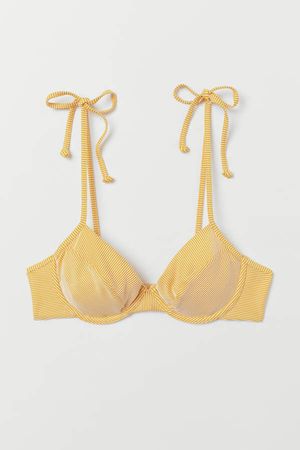Underwire Bikini Top - Yellow