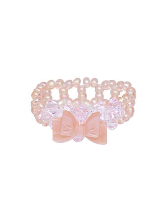[SWINGSET] Seasonless Shell Ribbon Beads Ring (Baby Pink) – SellerWork