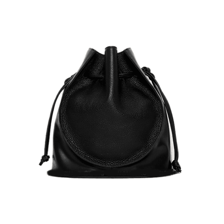 JESSICABUURMAN – OKINU Draw-String Leather Bucket Bag