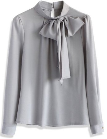 Chicwish blouse grey