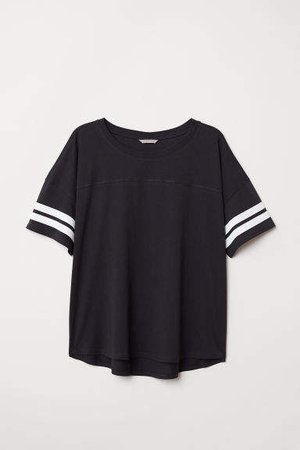 H&M+ T-shirt with Stripes - Gray