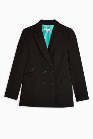 Black Double Breasted Jacket | Topshop black