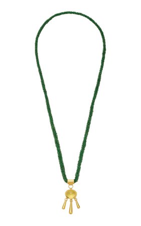 22K Yellow Gold Rope Sautoir Necklace by Loren Nicole | Moda Operandi