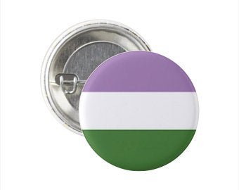 genderqueer pride pin