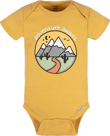 Amazon.com: Gerber Baby 8-Pack Short Sleeve Onesies Bodysuits, Animals Green, 0-3 Months: Clothing, Shoes & Jewelry