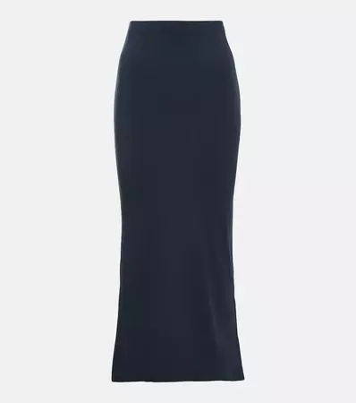 Jersey Maxi Skirt in Blue - Toteme | Mytheresa